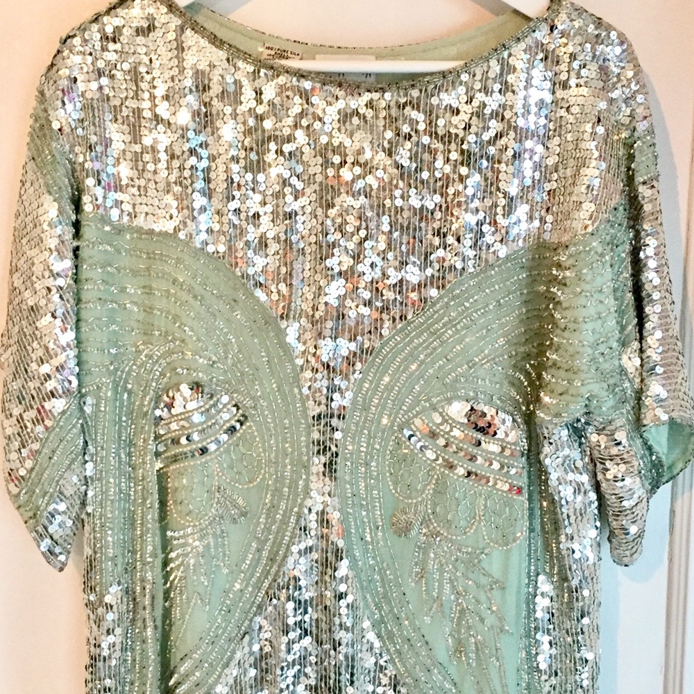 Vintage sequined Neiman Marcus top